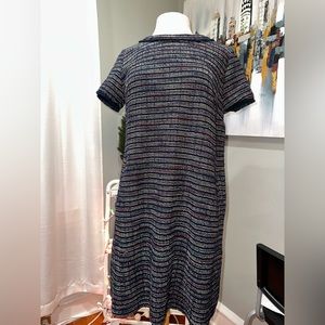 Loft Tweed Striped Dress